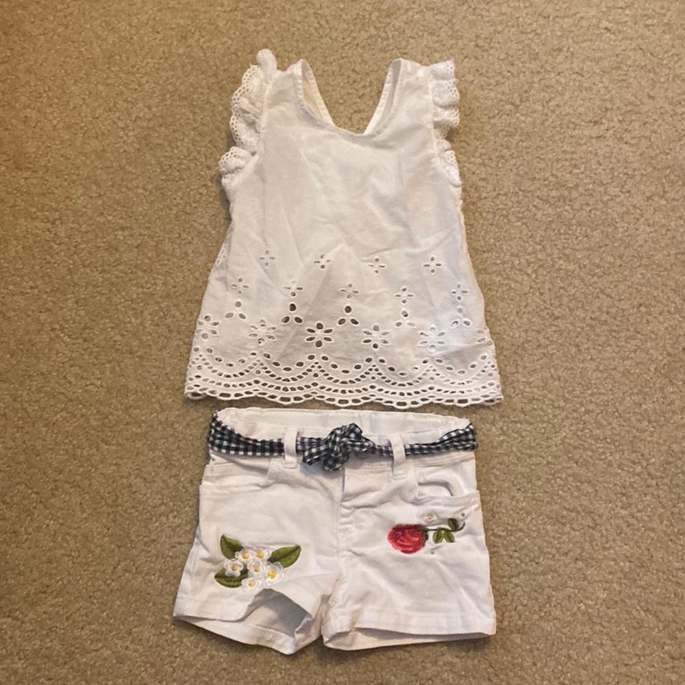 MAYORAL adorable matching white set - SIZE 18 MONTH